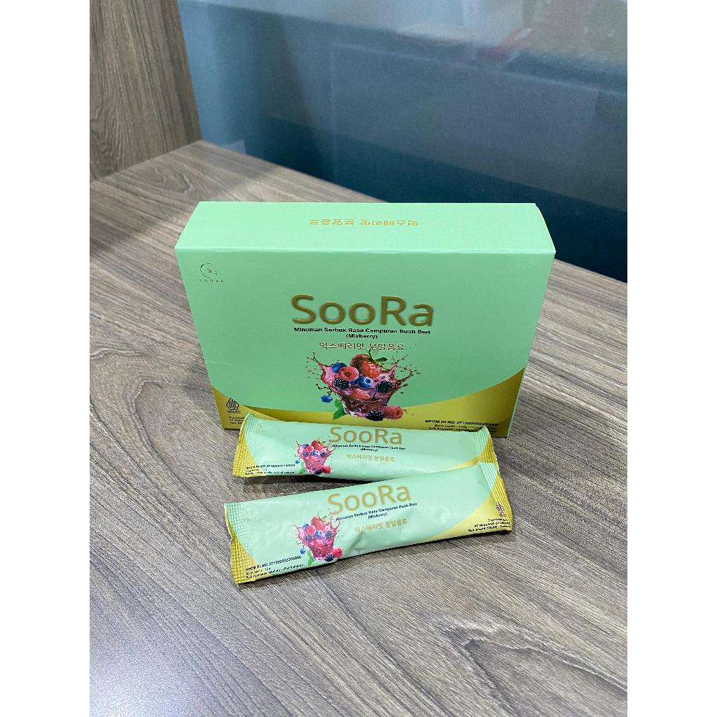 

SooRa HEALTHY FIBER DRINK - MIXBERRY FLAVOR - 1 BOX 10 SACHET