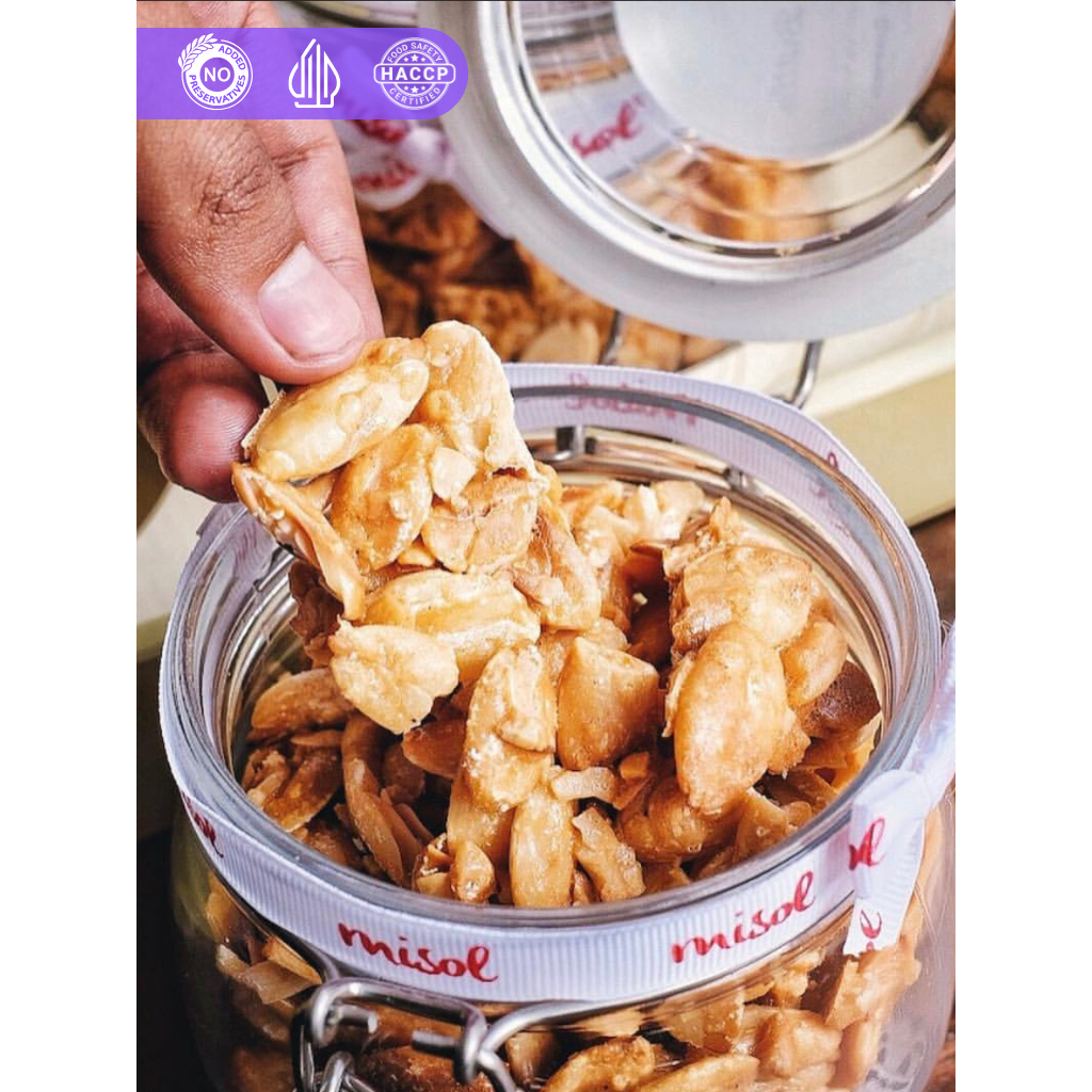 

Walnut Brittle Kue Kering MISOL netto 178 Gr kemasan Jar Kecil