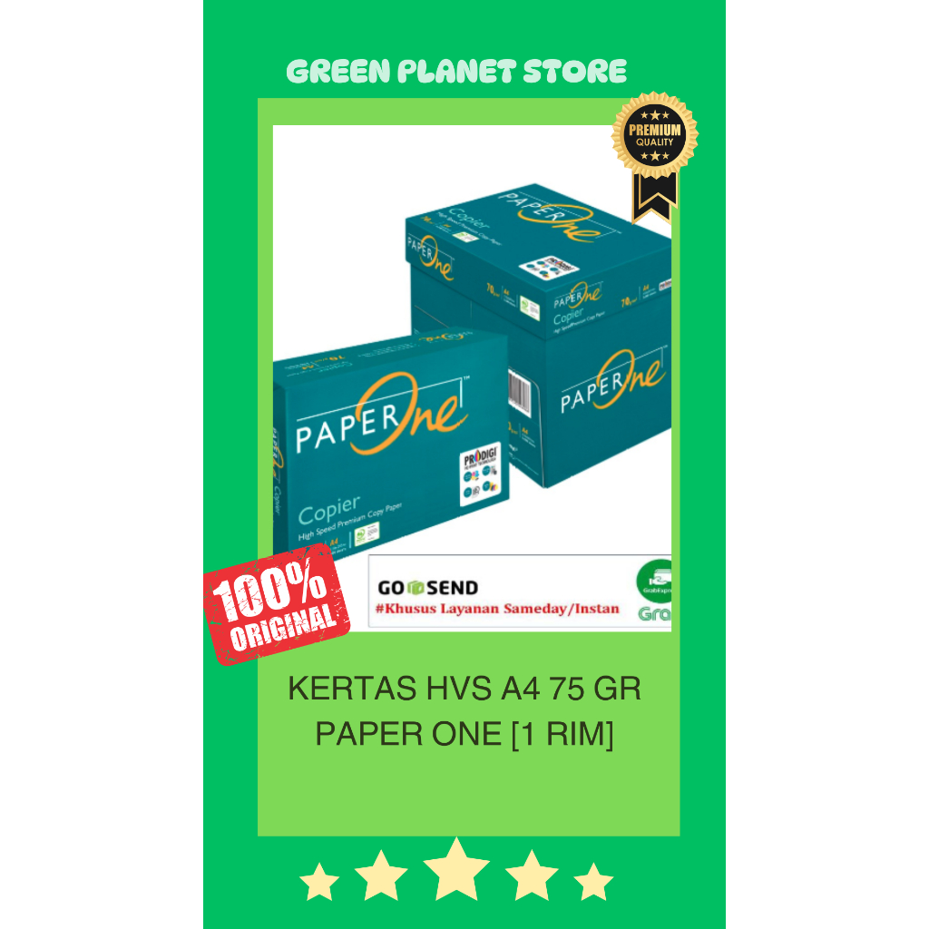 

Kertas HVS A4 75 gr Paper One [1 rim]
