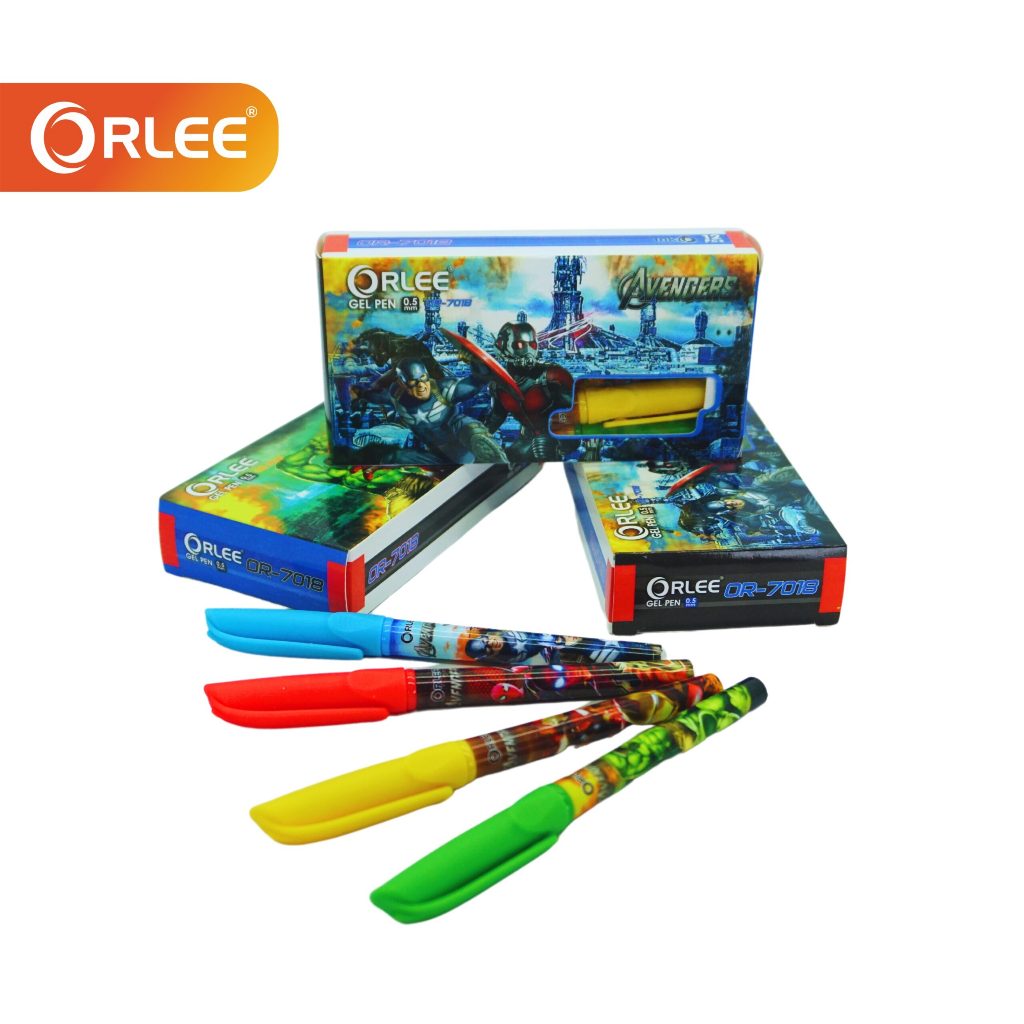 

Bolpoin / Pulpen / Bolpoin / Bolpoint / Ballpoint Gel Pen Orlee Motif Karakter Avanger ( 1 Lusin isi 12 Pcs )