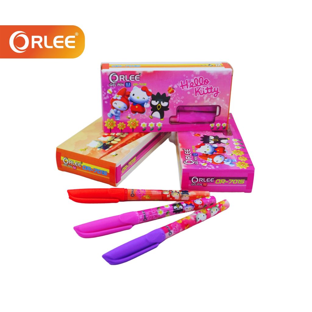 

Bolpoin / Pulpen / Bolpoin / Bolpoint / Ballpoint Gel Pen Orlee Motif Karakter Hello Kitty ( 1 Lusin isi 12 Pcs )