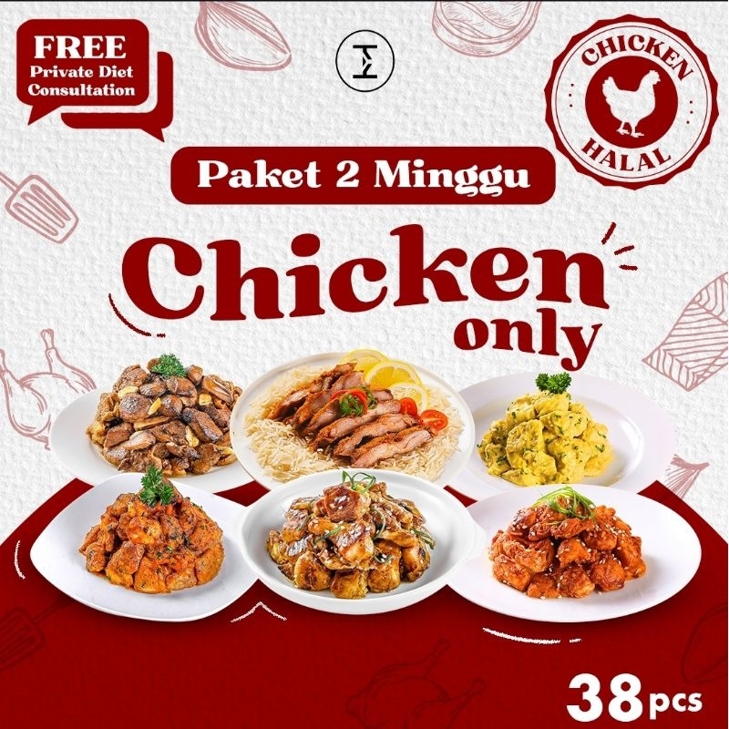 

paket diet 2 minggu chicken/ayam semua