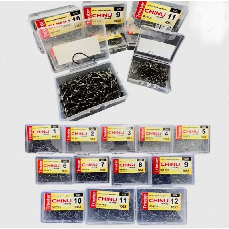 mata kail pancing isi 100pcs Trixster carbon CHINU ring 1053