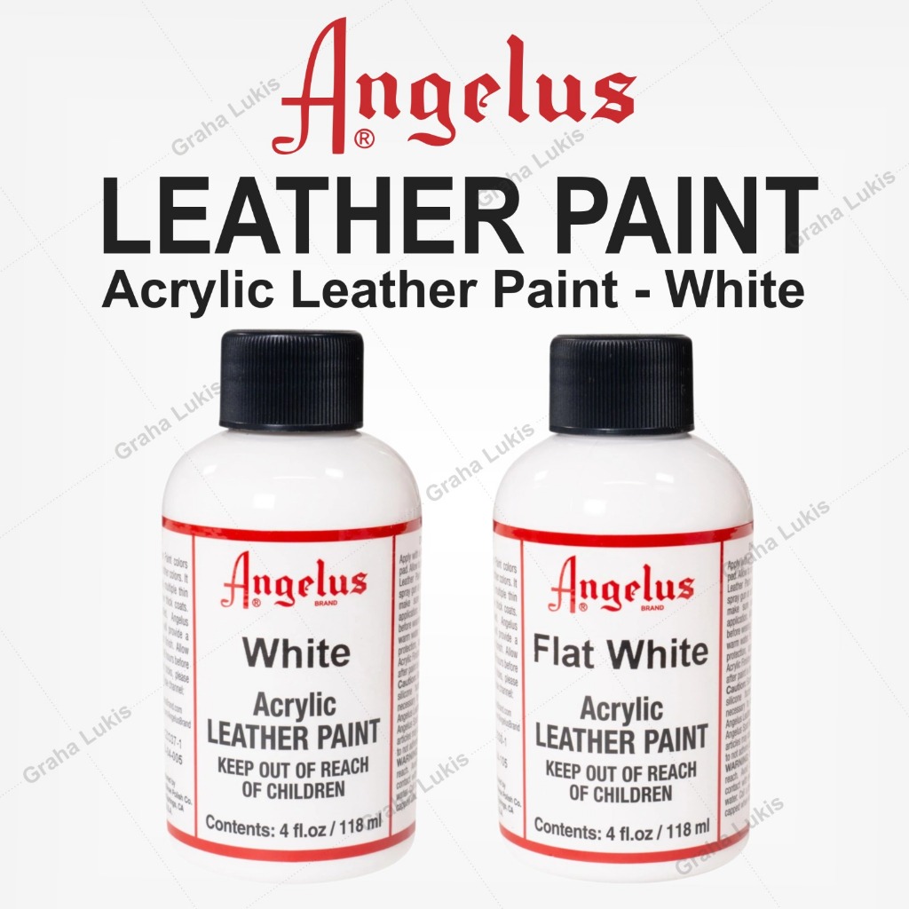 

Angelus Acrylic Leather Paints - White 4 oz / 4oz