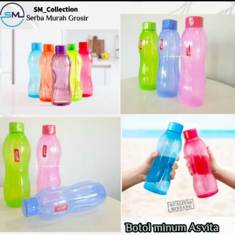 Tumbler botol air minum anak/tumbler olahraga/botol portable/botol minum Asvita neon
