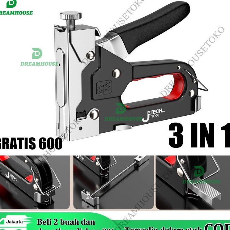

Hot Surprise 3in1 Staples Stapler Staple Gun Paku 3 In 1 Pistol Kuku DIY Konstruksi Furnitur Konstruksi Pelapis Pelapis Pintu Tipe U Gratis 6 T Tipe Stapler Pistol Pertukangan Rumah Alat Alat Stapler Pertukangan
