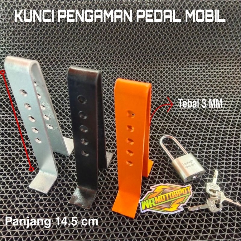 Kunci Pengaman Pedal Mobil Anti Maling Gembok Kopling tebal