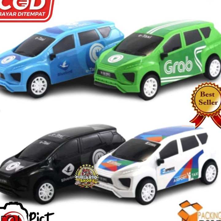 KUALITAS TERBAIK PROMO MAINAN ANAK MOBIL MOBILAN EXPRES ETAXI SILVER BIRD BLUE BIRD GRAB GARUDA LION