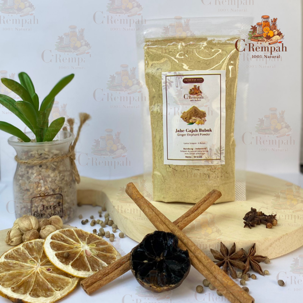 

Jahe Gajah Bubuk 50 gram I Ginger Elephant Powder 50gr