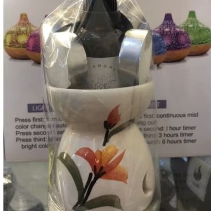 Mughnisa Aromatherapy | PAKET TUNGKU KERAMIK AROMATHERAPY