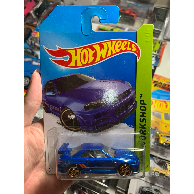 Hotwheels R34 Blue