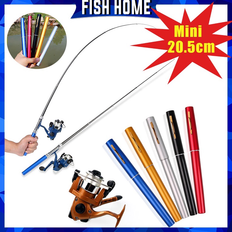 Sedang Diskon Joran Pancing Set Mini Joran Kail Alat Pancing Pulpen Pancingan Pulpen Joran Pancing P