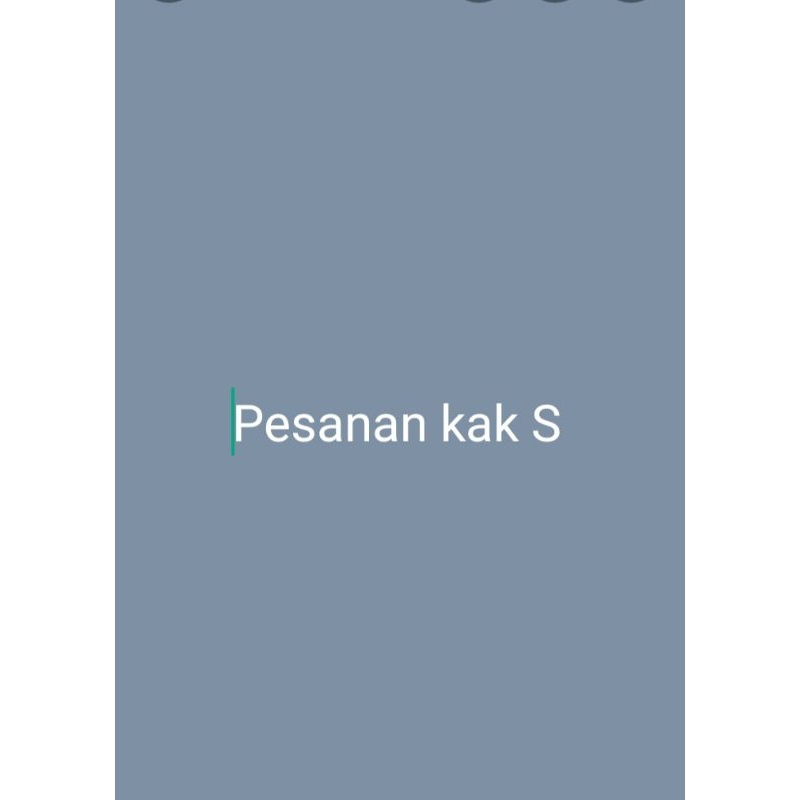 

pesanan khusus