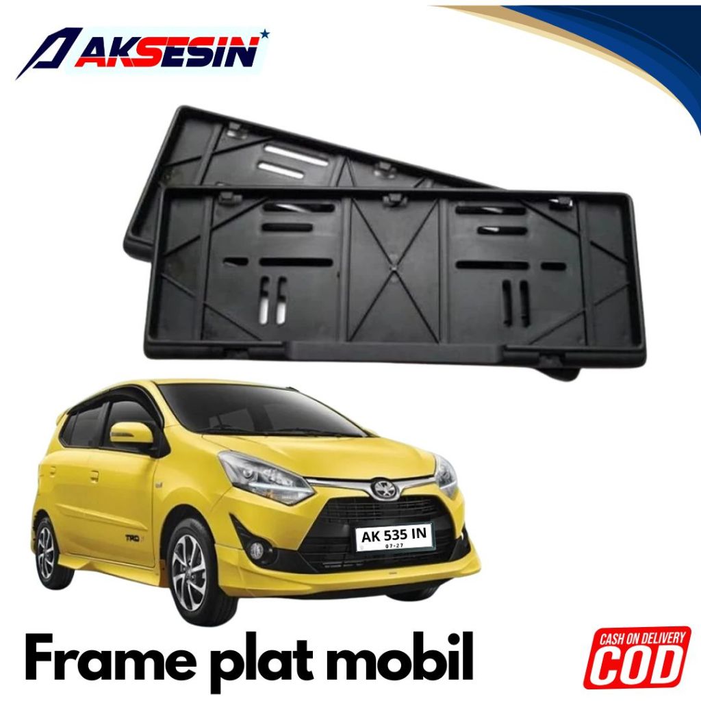 Tatakan Dudukan Plat Nomor Mobil Toyota Agya Calya Ukuran 46cm / DUDUKAN PLAT NOMOR MOBIL