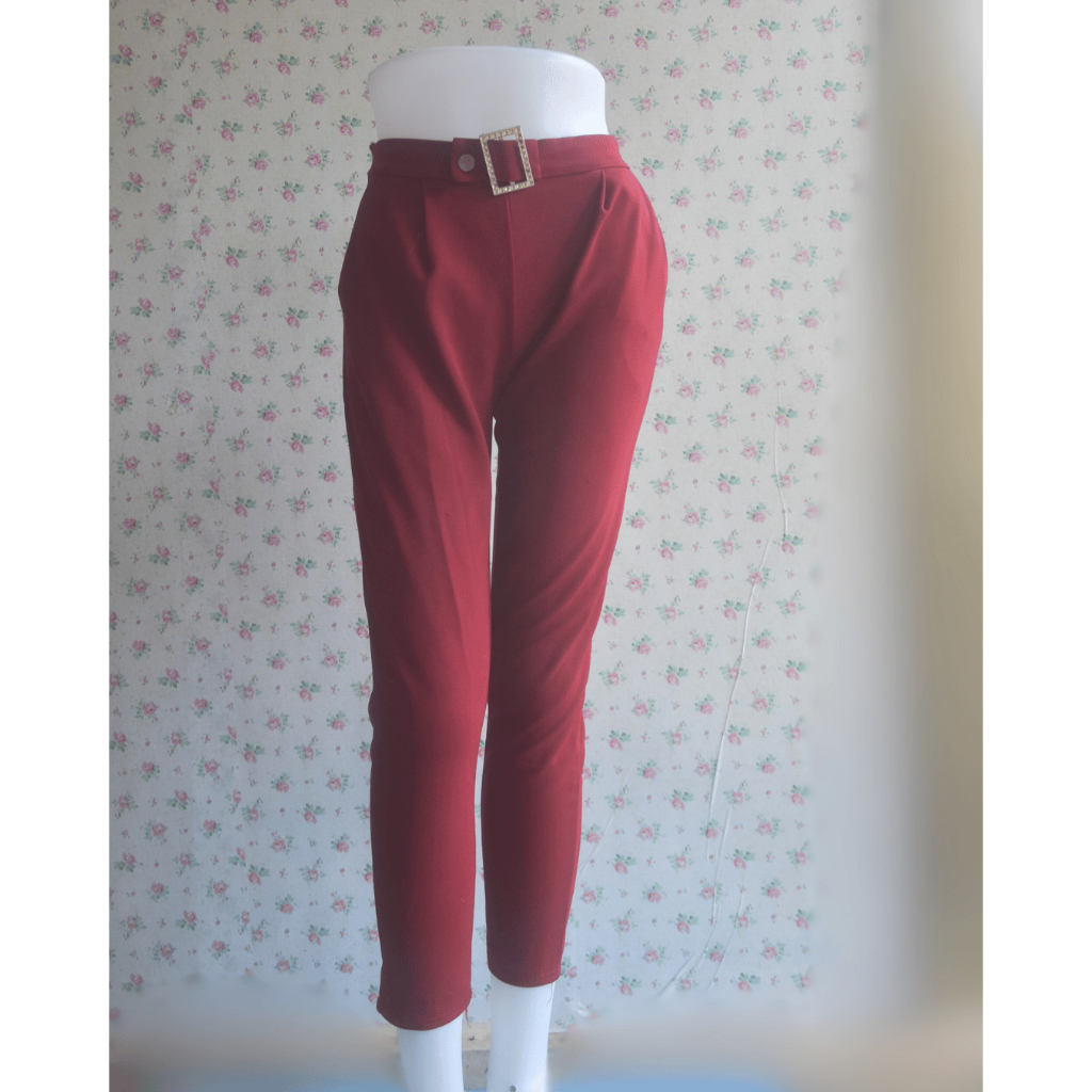 Celana Kulot Merah Maroon
