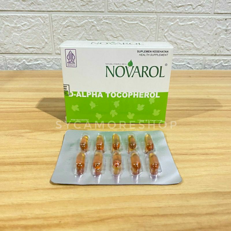 Novarol 30 kapsul Nutrindo Natural Vitamin E 400 IU Suplemen Kulit