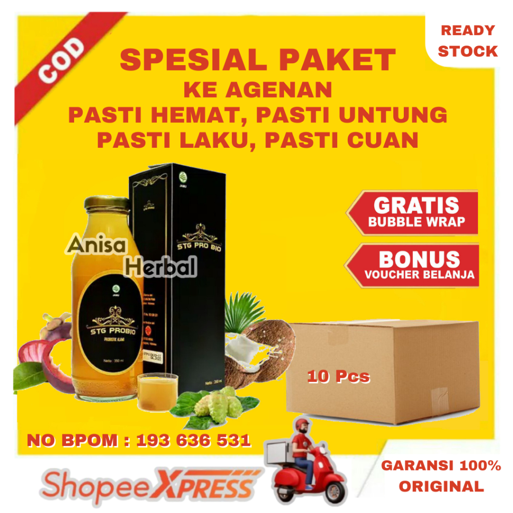 

10 BOTOL STG PRO BIO HARGA LEBIH HEMAT PRO BIO HERBAL PROBIOTIK STG PROBIO SOLUSI MASALAH KESEHATAN