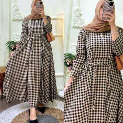 KODE D3I GAMIS KOTAK BAJU KURUNG RESLETING DEPAN BUSUI KEKINIAN