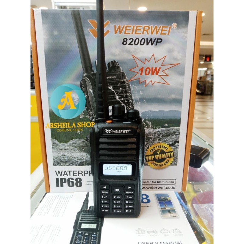 Ht weierwei 8200 uhf 350 Mhz 10 watt waterprof original