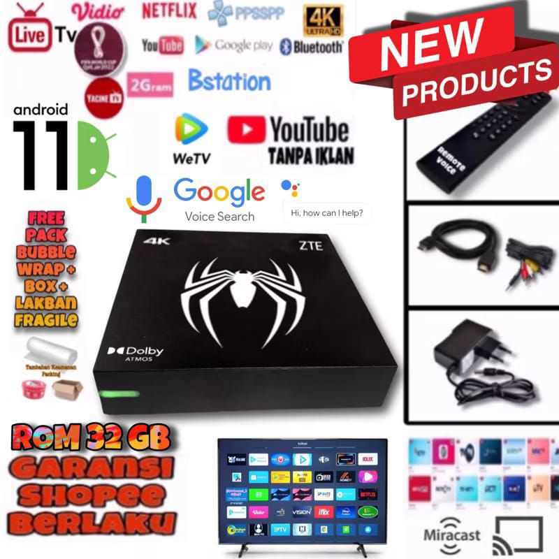 STB V5 B860H OS 10 Ram 2gb Fullset Siap pakai