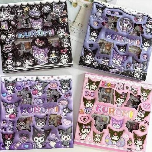 

STOCK TERUPDATE Stiker Sanrio Karakter Kuromi dan Melody Anti Air Korea Lucu Sticker Waterproof PVC Dekorasi Botol Minum HP Laptop 2D Aesthetic