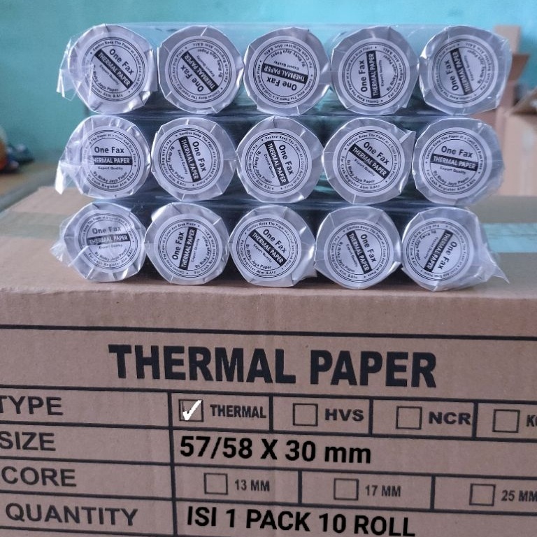 

Hadir Terpopuler Kertas kasir termal 58x3mm paket 1 roll