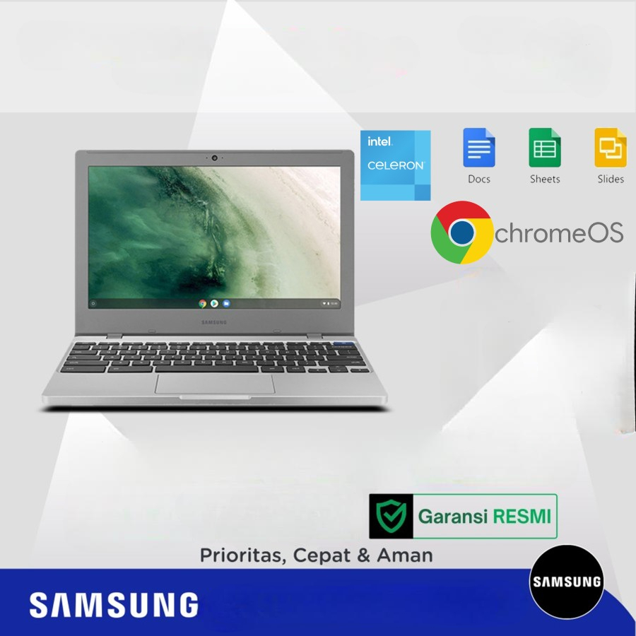 Laptop Murah Samsung Chromebook 4 Celeron 32GB 4GB 11"6 HD RESMI SEIN