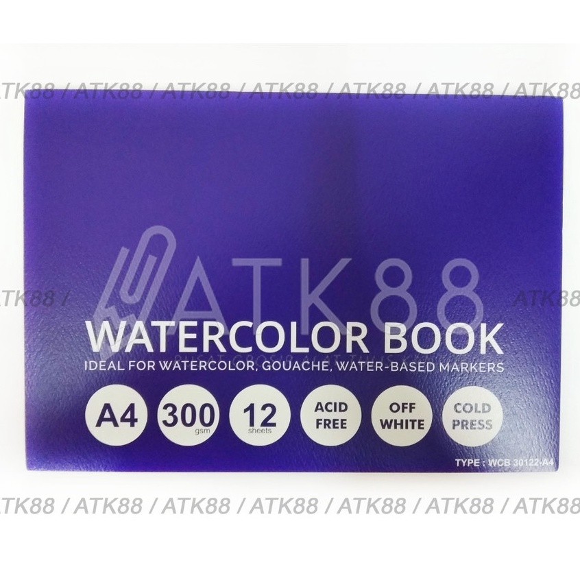 

KODE K45B VTec Waterlor Book A4 3 gsm