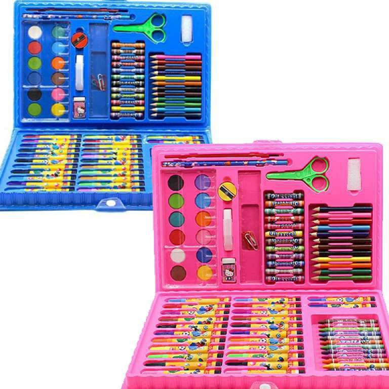 

KODE N6P Crayon Set Isi 86 Pensil Warna Cat Air KRAYON Alat Lukis Karakter Stationary Color Pencil