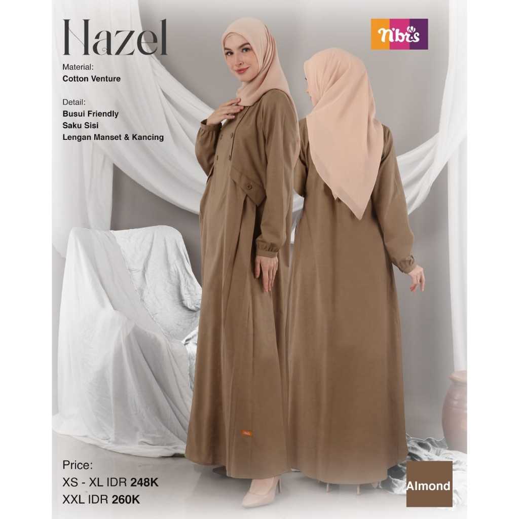 BAJU GAMIS NIBRAS HAZEL ORI TERBARU