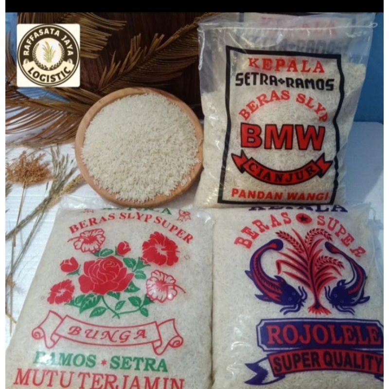 

beras kemasan 4 kg dan 5 kg