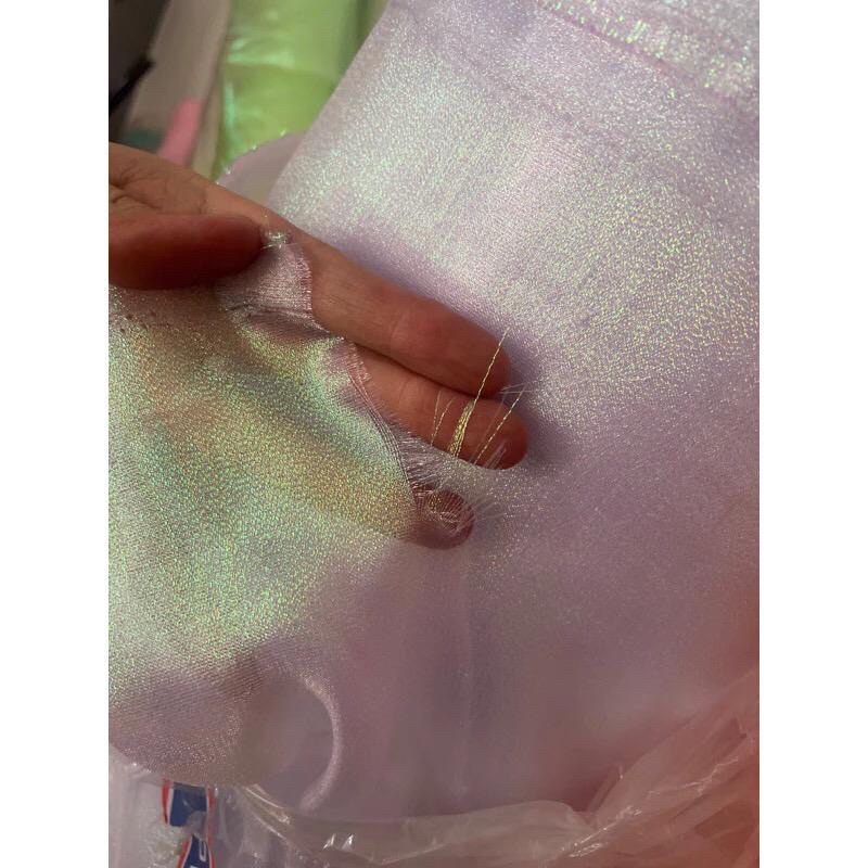 KAIN ORGANDI PELANGI TEBAL / KAIN SUTRA / KAIN KONTREKAN / KAIN UDANG UDANGAN PANCING CUMI