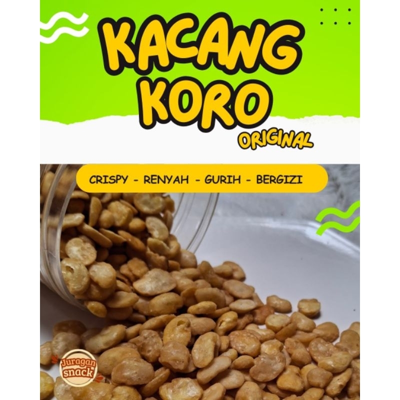 

Kacang koro original spesial renyah gurih 250 gram