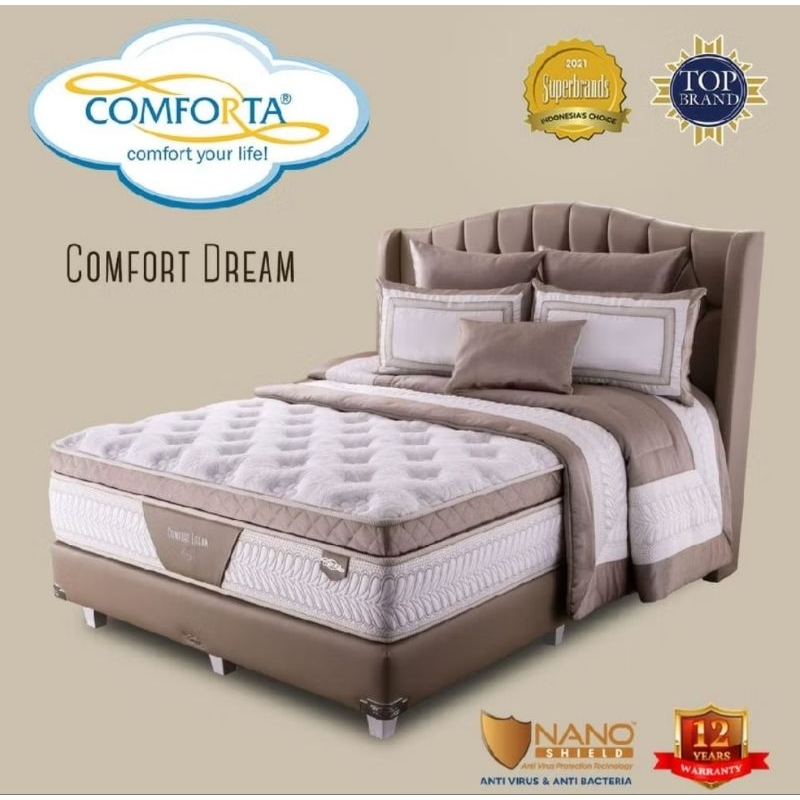 COMFORTA DREAM KASUR LATEX KASUR PREMIUM KASUR NYAMAN KASUR EMPUK SPRINGBED COMFORTA BANDUNG 160 X 2