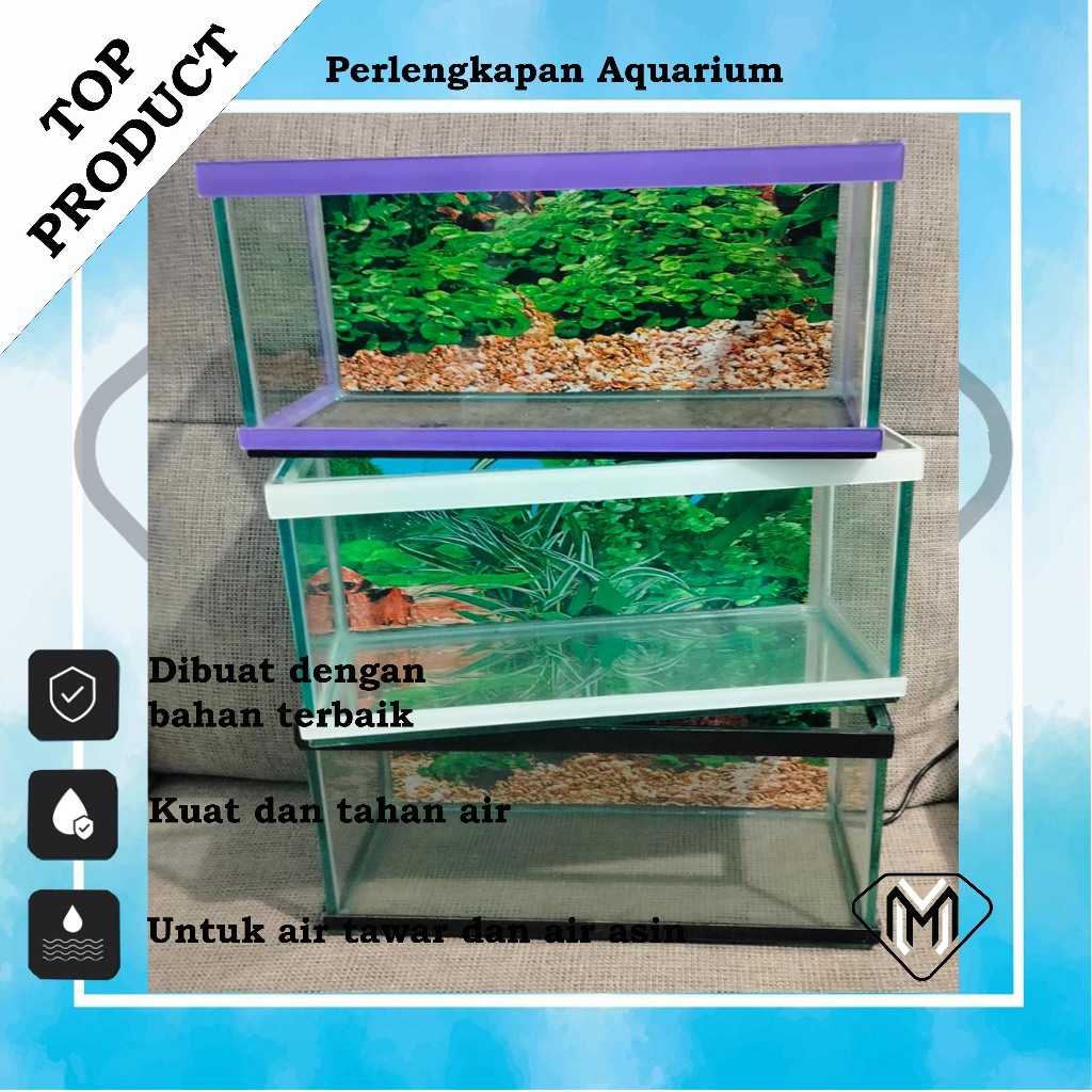 aquarium minimalis full set kaca panjang 30 cm