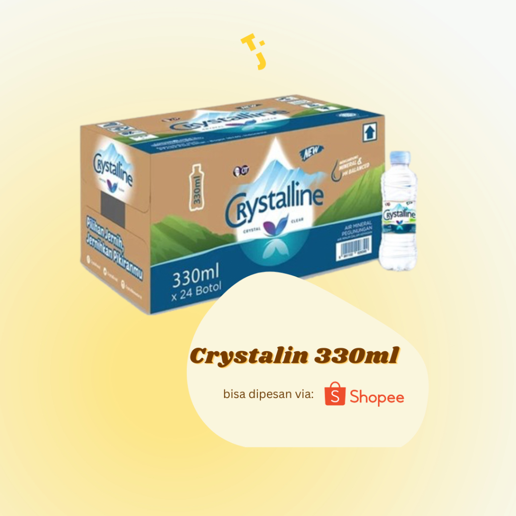 

TJ Plastik Air Mineral Crystaline 330ml Box