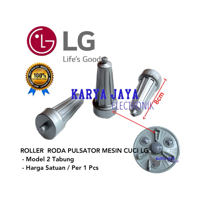 Roller Pulsator Mesin Cuci LG Kapasitas 10kg - 14kg / Roda Pulsator LG 2 Tabung