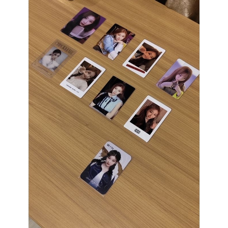 Photocard ITZY Chaeryeong not shy, csi, checkmate, guess who