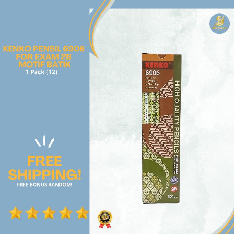 

Kenko Pensil 6906 For Exam 2B | Motif Batik | 6 Pcs & 12 Pcs