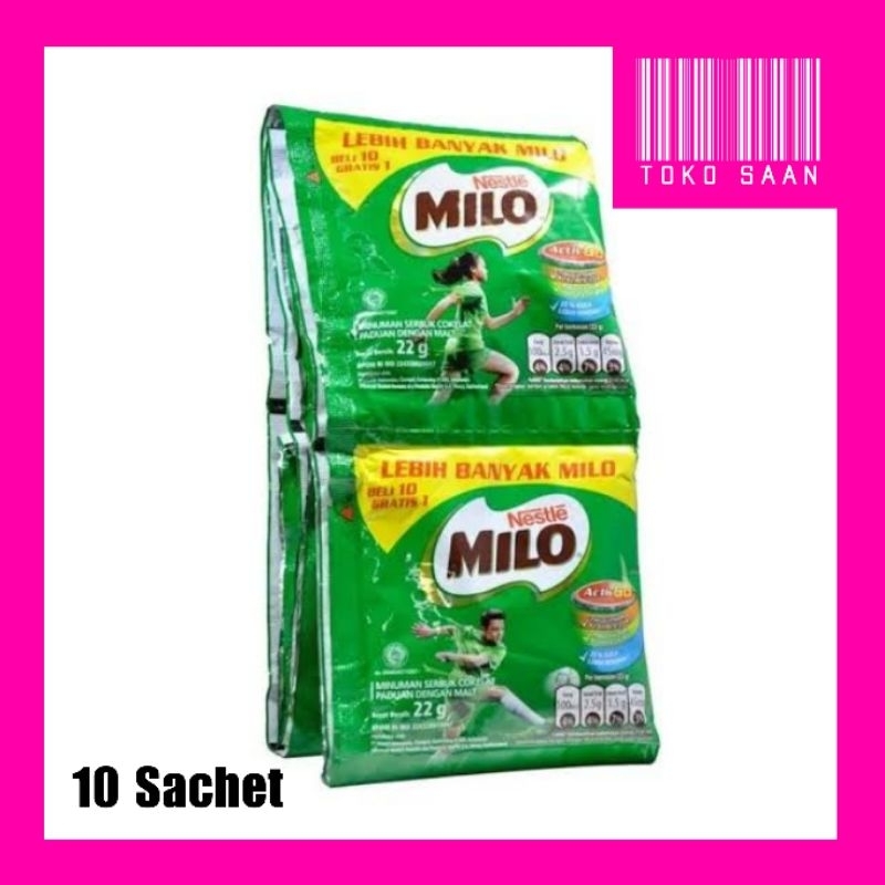 

MILO COKLAT RENCENG ISI 10 SACHET X 22 GR