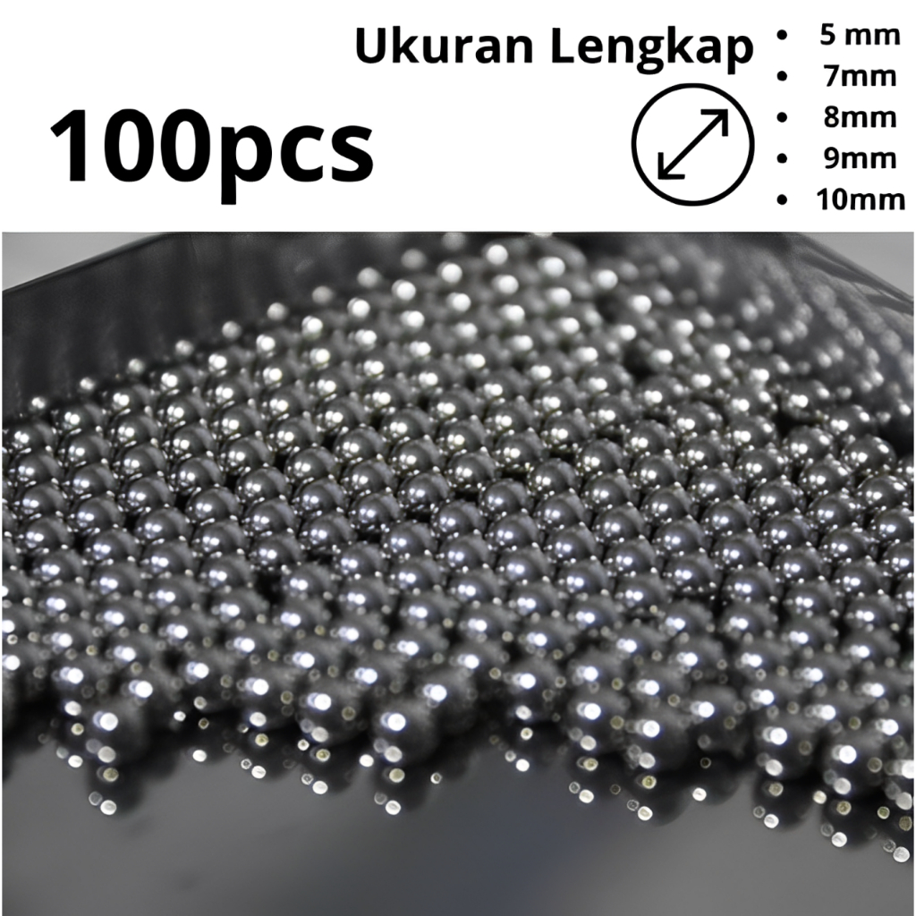 GSG Gotri Ban Sepeda isi 100 PCS 5mm 6mm 7mm 8mm 9mm 10mm