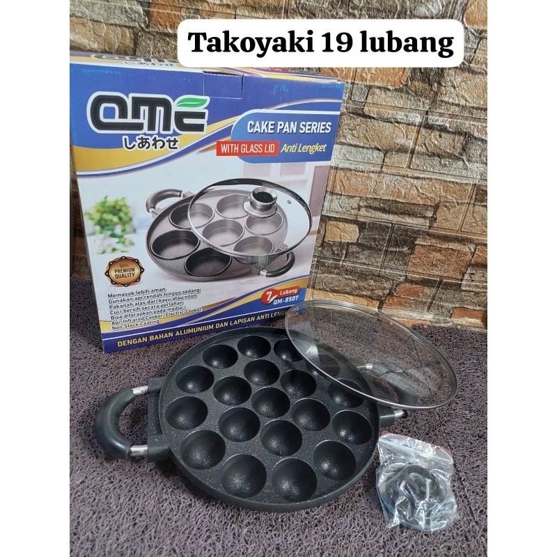 Cetakan Takoyaki 15 Lubang QME/ Cetakan Takoyaki 19 Lubang QME