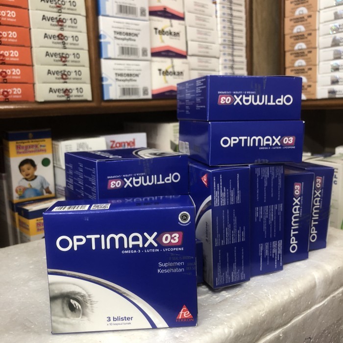 Optimax o3 ( omega 3, lutein, lycopen ) bok isi 30 soft capsul