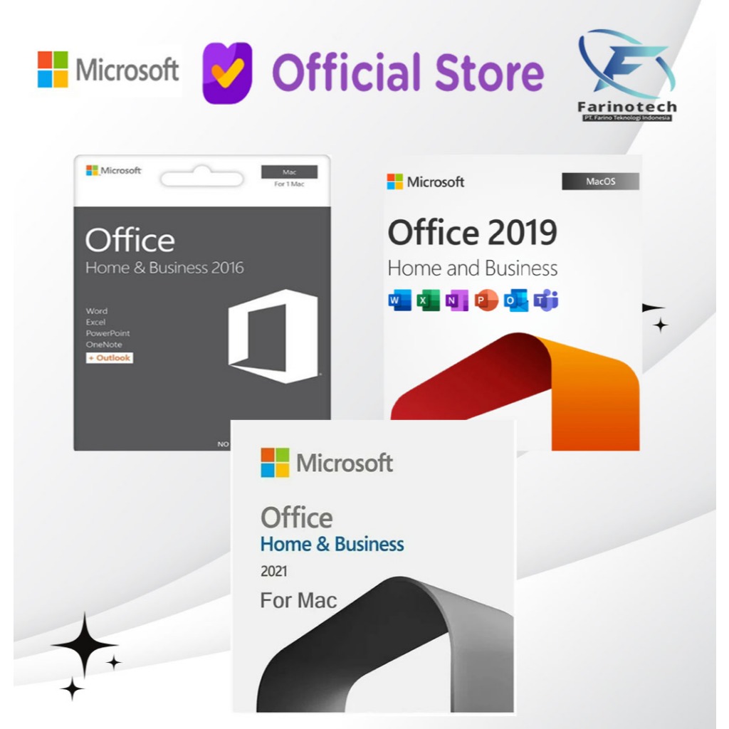 Microsoft Office 2021 2019 2016 for Mac Home Business Original License Key Lifetime Prepetual