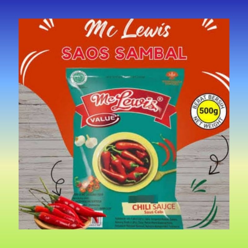 

Saus MC Lewis cilli sauce value 500 gram | Saus MC Lewis cabe | Saos MC Lewis pedas | Saus makanan