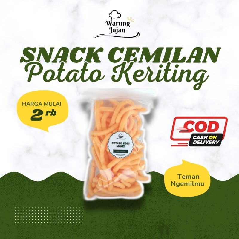 

Snack Potato Keriting / harga mulai 2 ribuan / snack cemilan / aneka snack