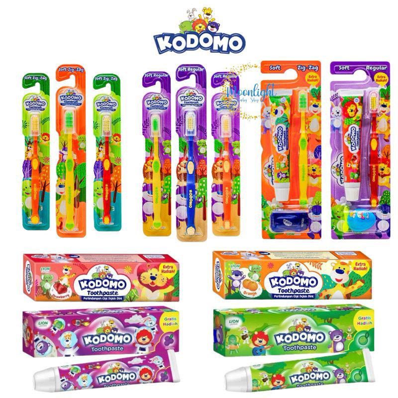 sikat gigi anak kodomo ( satuan atau paket+odol)