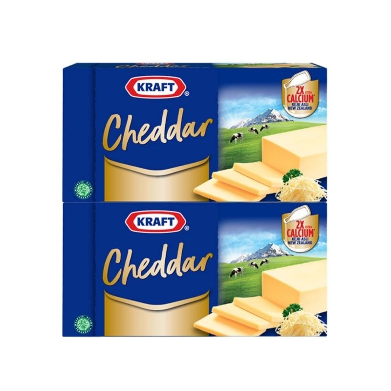 

Paket KRAFT Keju Cheddar Box 150 g x 2 pcs