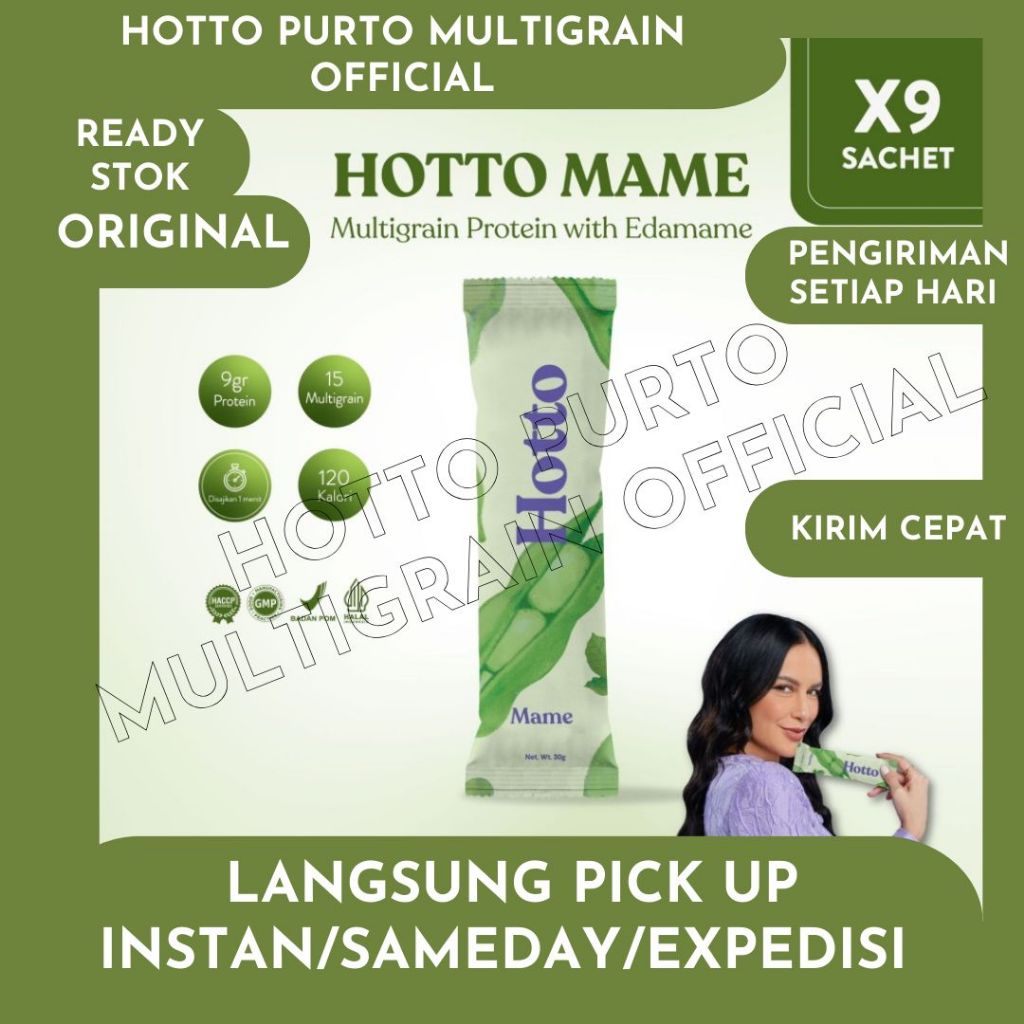 

HOTTO MAME Multigrain With Edamame Whey Protein - 9 Sachet