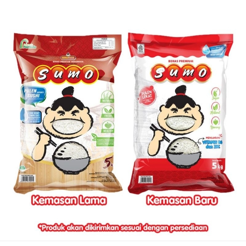 

Sumo Beras Pulen Kemasan Merah 5 kg